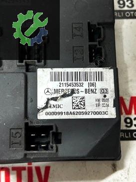 2115453532 2115458532 MERCEDES W211 CLS 63 E350 SAM BCM BEYNİ