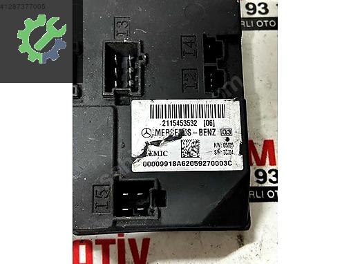 2115453532 2115458532 MERCEDES W211 CLS 63 E350 SAM BCM BEYNİ