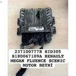 237100777R SID305 S180067109A RENAULT MEGAN FLUENCE MOTOR BEYNİ
