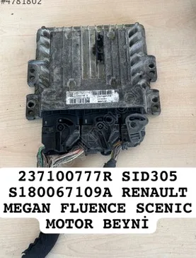 Renault Fluence Motor Beyni 237100777R çıkma parça
