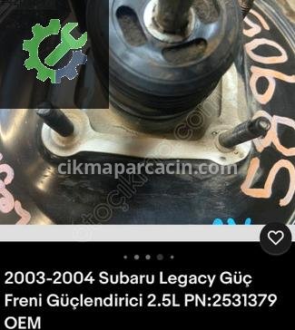 Subaru Legacy Westinghouse 2531379 çıkma parça