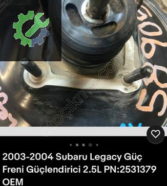 2531379 SUBARU LEGACY FREN VESTANAVUZ WESTINGHOUSE