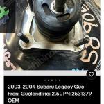 2531379 SUBARU LEGACY FREN VESTANAVUZ WESTINGHOUSE