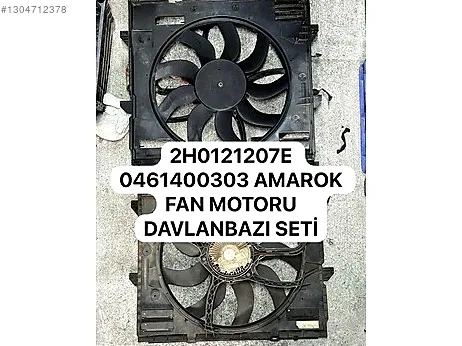 2H0121207E 0461400303 AMAROK FAN MOTORU DAVLANBAZI SETİ