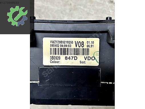 Volkswagen Passat Gösterge Çıkma Parça Kayseri