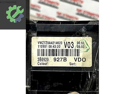 Volkswagen Passat Gösterge Çıkma Parça Kayseri