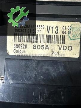 Volkswagen Passat Gösterge Paneli 3B0920805A çıkma parça