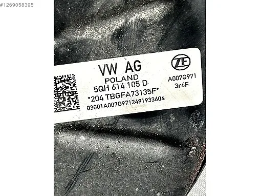 Volkswagen Tiguan Westinghouse 5HQ614105D çıkma parça