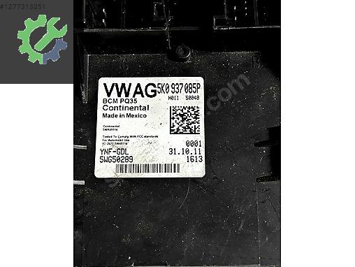 5K0937085P SKODA PASSAT GOLF JETTA LEON BCM SAM CONTROL BEYNİ