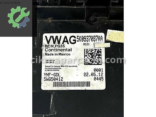 Volkswagen Golf BCM Beyni 5K0937087AA çıkma parça
