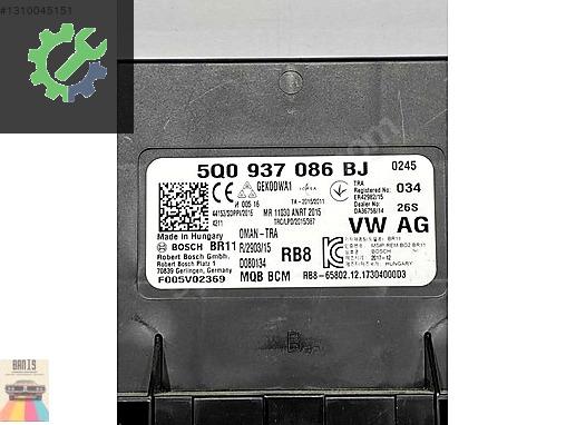 Volkswagen Passat Konfor Beyni 5Q0937086BJ çıkma parça