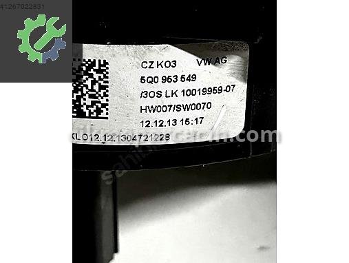 Volkswagen Golf Airbag Sargısı 5Q0953549 çıkma parça