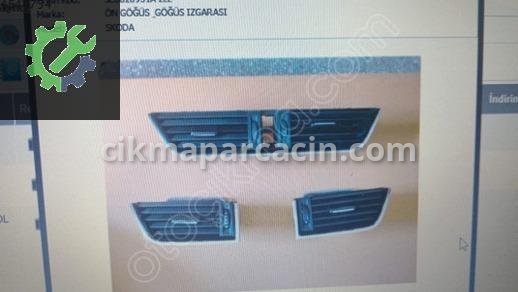 Skoda Octavia Havalandırma Izgaraları çıkma parça