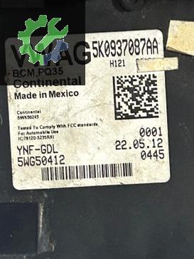 5K0937087AA PASSAT B7 SİGORTA KUTUSU SAM BEYNİ BCM