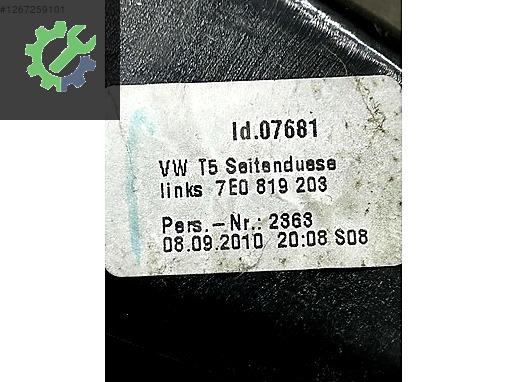 7E0819203 TRANSPORTER KALORİFER IZGARASI SAĞ SOL KLİMA MENFEZİ
