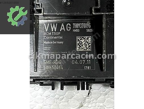 Volkswagen Polo Konfor Beyni 7H0937089G çıkma parça