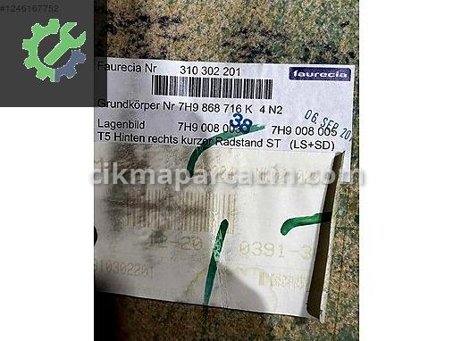 Volkswagen Multivan Bagaj Perdesi 7H9868716K çıkma parça