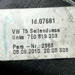 7E0819203 TRANSPORTER KALORİFER IZGARASI SAĞ SOL KLİMA MENFEZİ