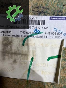 7H9868716K CARAVELLA MULTİVAN KISA SASE SAĞ ARKA DÖŞEMESİ PERDE