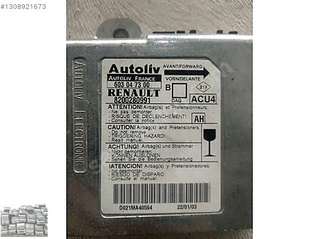 Renault Megane Airbag Beyni 8200280991 çıkma parça