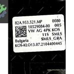82A953521MP AUDİ A1 Q3 SİNYAL KOLU AİRBAG SARGISI 82A953502AG