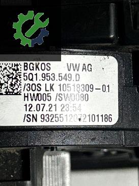 82A953521MP AUDİ A1 Q3 SİNYAL KOLU AİRBAG SARGISI 82A953502AG