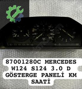 87001280C MERCEDES W124 S124 3.0 D GÖSTERGE PANELİ KM SAATİ