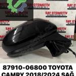 87910-06800 TOYOTA CAMRY 2018/2024 SAĞ DİKİZ AYNASI ELEKTRİKLİ