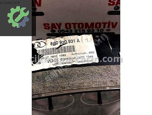 Audi A3 Gösterge 8P0920931A çıkma parça