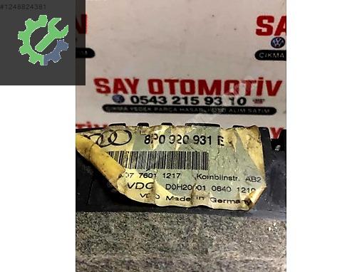 8P0920931E AUDİ A3 GÖSTERGE SAATİ GÖSTERGE PANELİ ÇIKMA ORJ