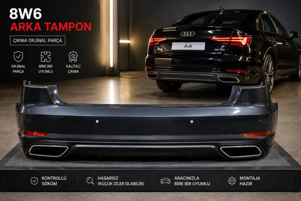 Audi A4 Arka Tampon çıkma parça