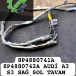 8P4880741A 8P4880742A AUDİ A3 S3 SAĞ SOL TAVAN AİRBAG