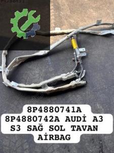 8P4880741A 8P4880742A AUDİ A3 S3 SAĞ SOL TAVAN AİRBAG