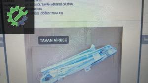 8W5880741G A4 SOL TAVAN AİRBAG ORJİNAL