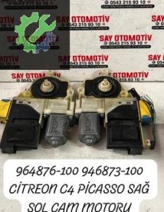 964876-100 946873-100 CİTREON C4 PİCASSO SAĞ SOL CAM MOTORU (2. Adet)
