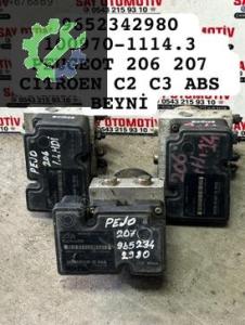9652342980 100970-1114.3 PEUGEOT 206 207 CİTROEN C2 C3 ABS BEYNİ (2. Adet)