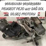 9661812180 9656859880 PEUGEOT PEJO 407 SAĞ SOL SİLGEÇ MOTORU