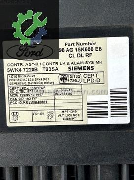 Ford Focus Merkezi Kilit Beyni 98AG15K600EB çıkma parça