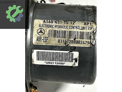 A1664311512 A1669013400 MERCEDES ML W166 GL ABS POMPASI BEYNİ