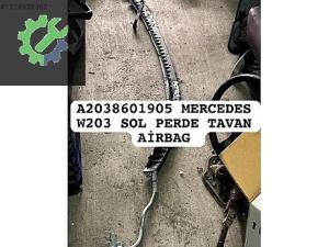 A2038601905 MERCEDES W203 SOL PERDE TAVAN AİRBAG