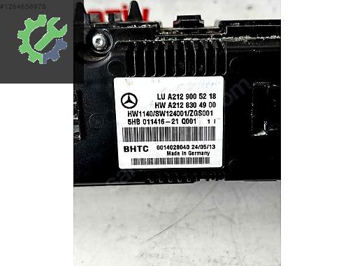 A2076803839 MERCEDES W207 KALORİFER KUMANDA PANEL ÇERÇEVESİ