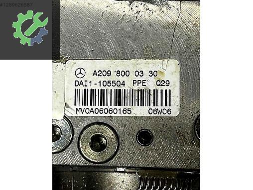 A2098000330 MERCEDES W209 CLK A209 CABRIOLET TENTE MOTORU