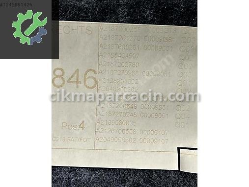 Mercedes-Benz CLS Kapı Döşemesi A2187600161 çıkma parça