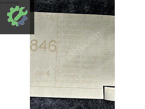 A2187600161 A2187200258 W218 MERCEDES CLS SAĞ SOL KAPI DÖŞEMESİ