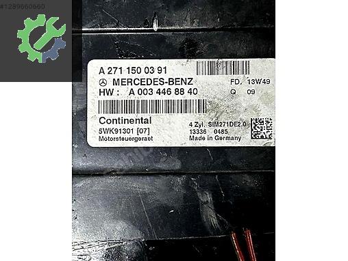 A2711500391 A2079057301 MERCEDES W204 C180 MOTOR BEYNİ ELV EZS