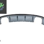 AUDI A3 2013- ARKA DİFÜZÖR S3 SEDAN (NORMAL TAMPON İÇİN) SIFIR