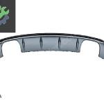 AUDI A3 2013- ARKA DİFÜZÖR S3 SEDAN (NORMAL TAMPON İÇİN) SIFIR