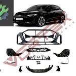 AUDI A3 2024- ÖN TAMPON S-LİNE SET PANJURSUZ GRİ DETAYLI SIFIR