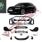 AUDI A3 2024- ÖN TAMPON S-LİNE SET PANJURSUZ GRİ DETAYLI SIFIR