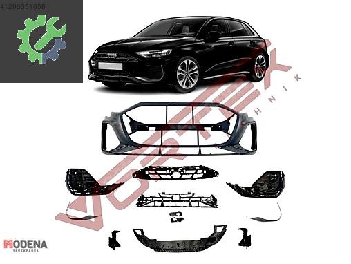 AUDI A3 2024- ÖN TAMPON S-LİNE SET PANJURSUZ GRİ DETAYLI SIFIR